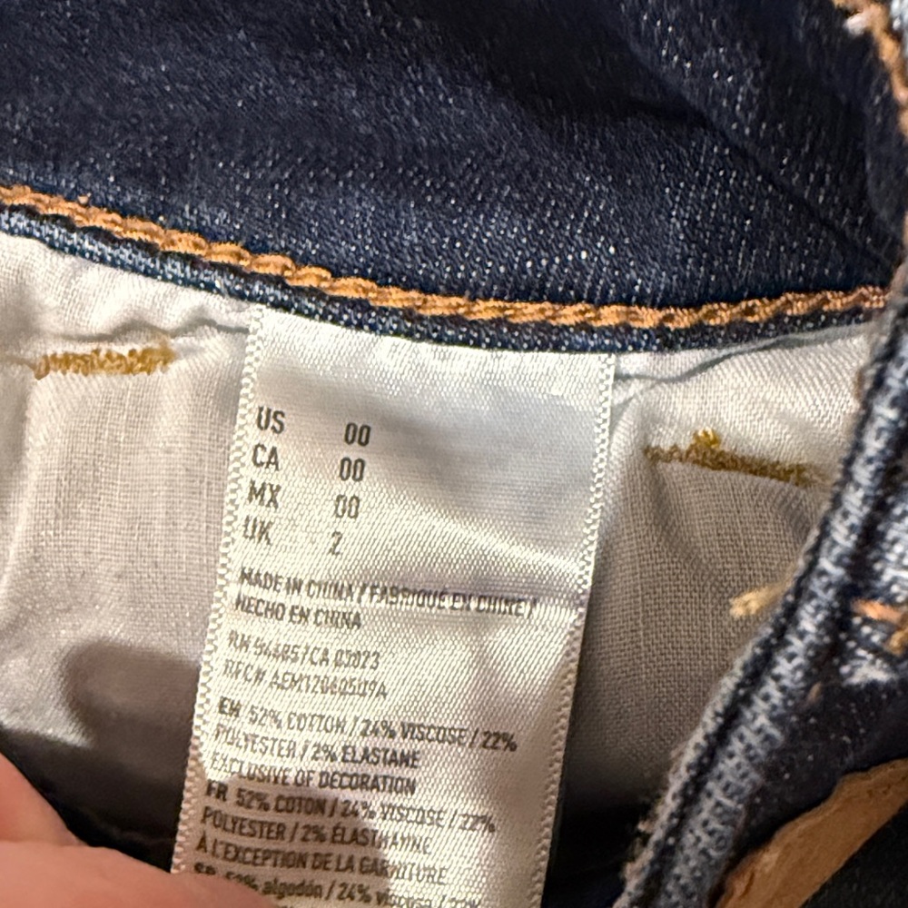 American Eagle Outfitters Distressed Blue Jean Shorts - Picture 3 of 4